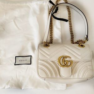 AUTHENTIC Gucci Marmont small matelassé bag